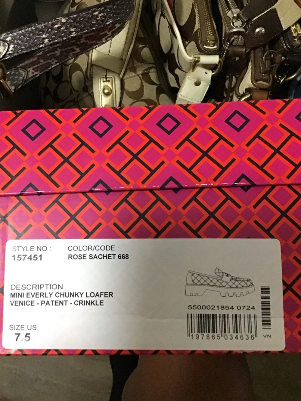 TORY BURCH Mini Everly Chunky Leather Loafer In Rose Sachet